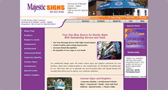 Desktop Screenshot of majesticsigns.net