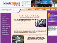 Tablet Screenshot of majesticsigns.net